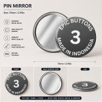 Custom Cermin Bulat Bulat | Kaca Cermin Make Up Mini 3 Inchi Custom Cermin Bulat Bulat | Kaca Cermin Make Up Mini 3 Inchi